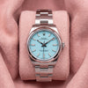 Rolex Oyster Perpetual 36 ref. 126000 with Tiffany Blue dial and smooth stainless steel bezel