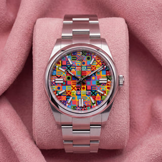 Rolex Oyster Perpetual 134300 with multicoloured Jubilee dial, smooth bezel and Oyster bracelet