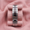 Close-up of the platinum bracelet and clasp on a Rolex Daytona 126506