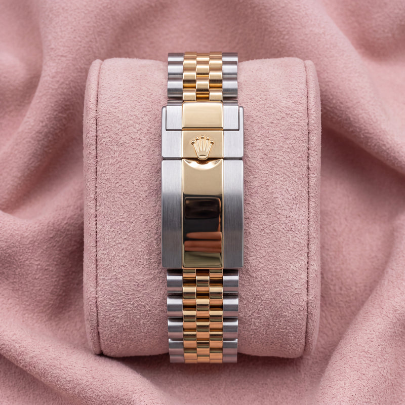 Steel and yellow gold Jubilee bracelet and clasp of the Rolex GMT-Master II 126713GRNR