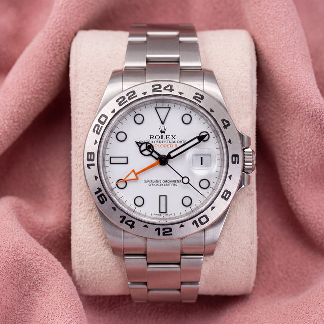 Rolex Explorer II ref. 226570 with white dial and 24-hour bezel